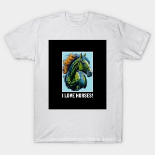 Horse Lover Art T-Shirt